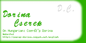 dorina cserep business card